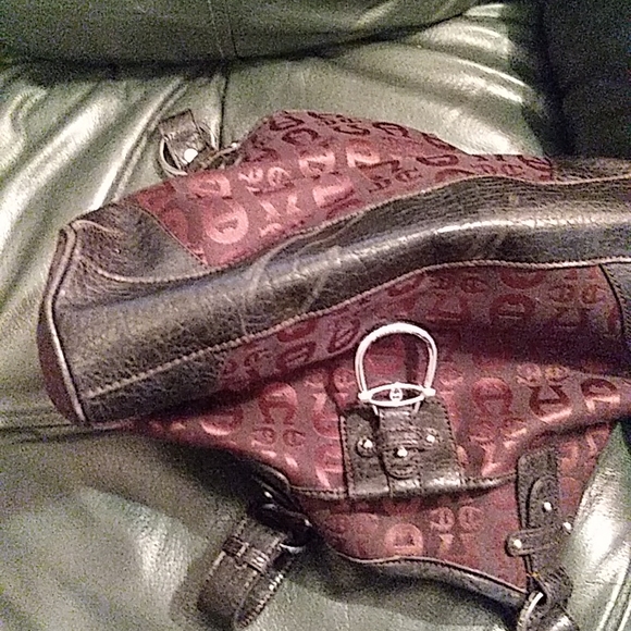 Etienne Aigner Shoulder Bag in Signature Print Brown and Rust Solid X-large - Picture 6 of 7